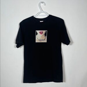 Supreme Black Tee with Graphic Print